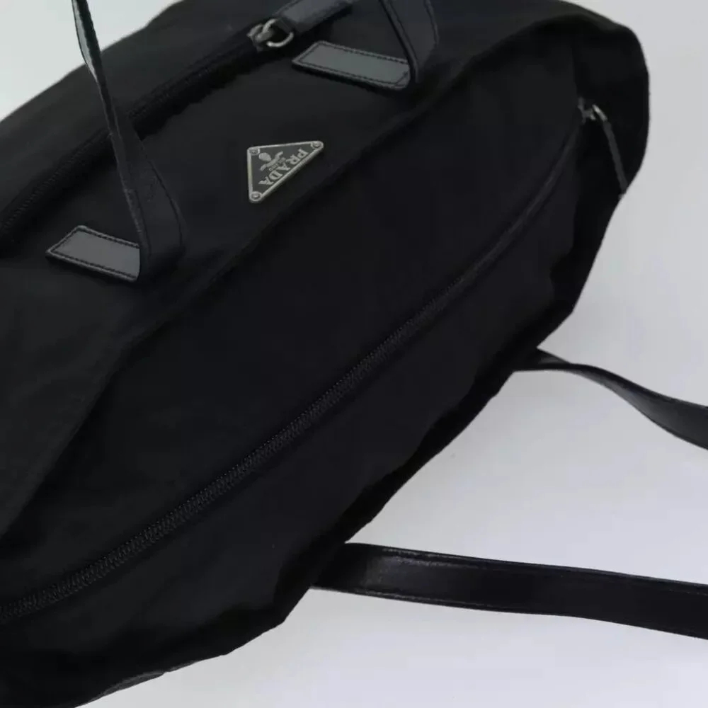 PRADA Tote Bag Nylon Black Auth - Picture 4 of 7